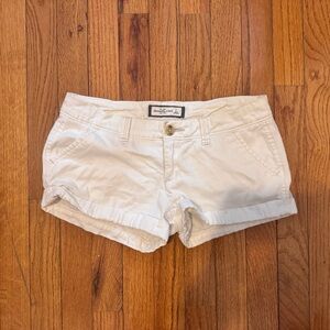 White Casual Shorts